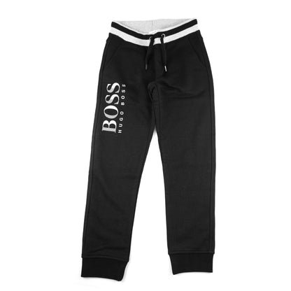 Hugo Boss Fleece Bottoms Leg Sign Black/grey