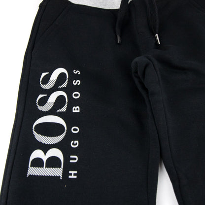 Hugo Boss Fleece Bottoms Leg Sign Black/grey