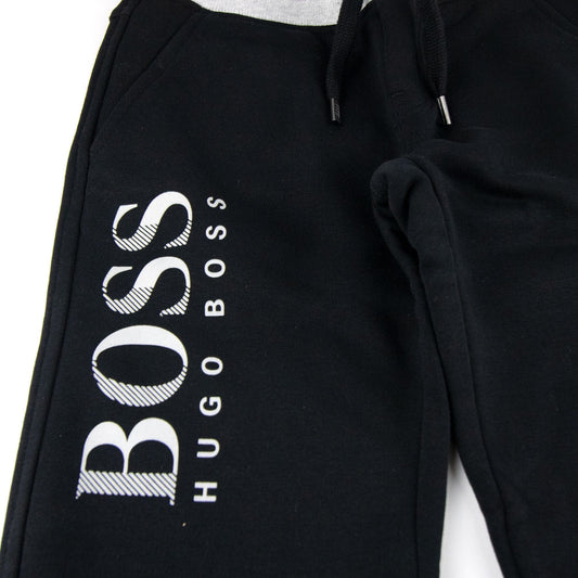 Hugo Boss Fleece Bottoms Leg Sign Black/grey