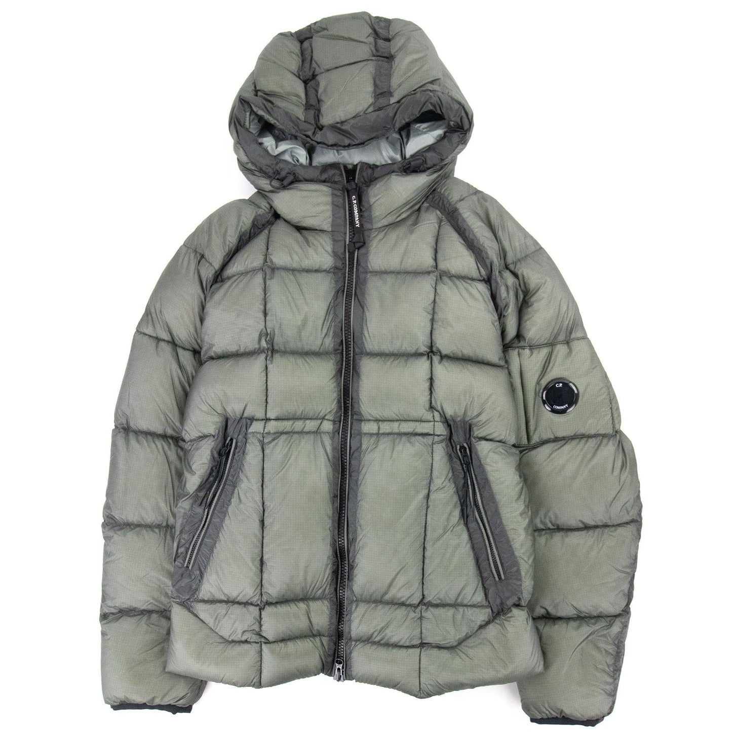 Cp Company Dd Shell Medium Down Jacket Stone Grey