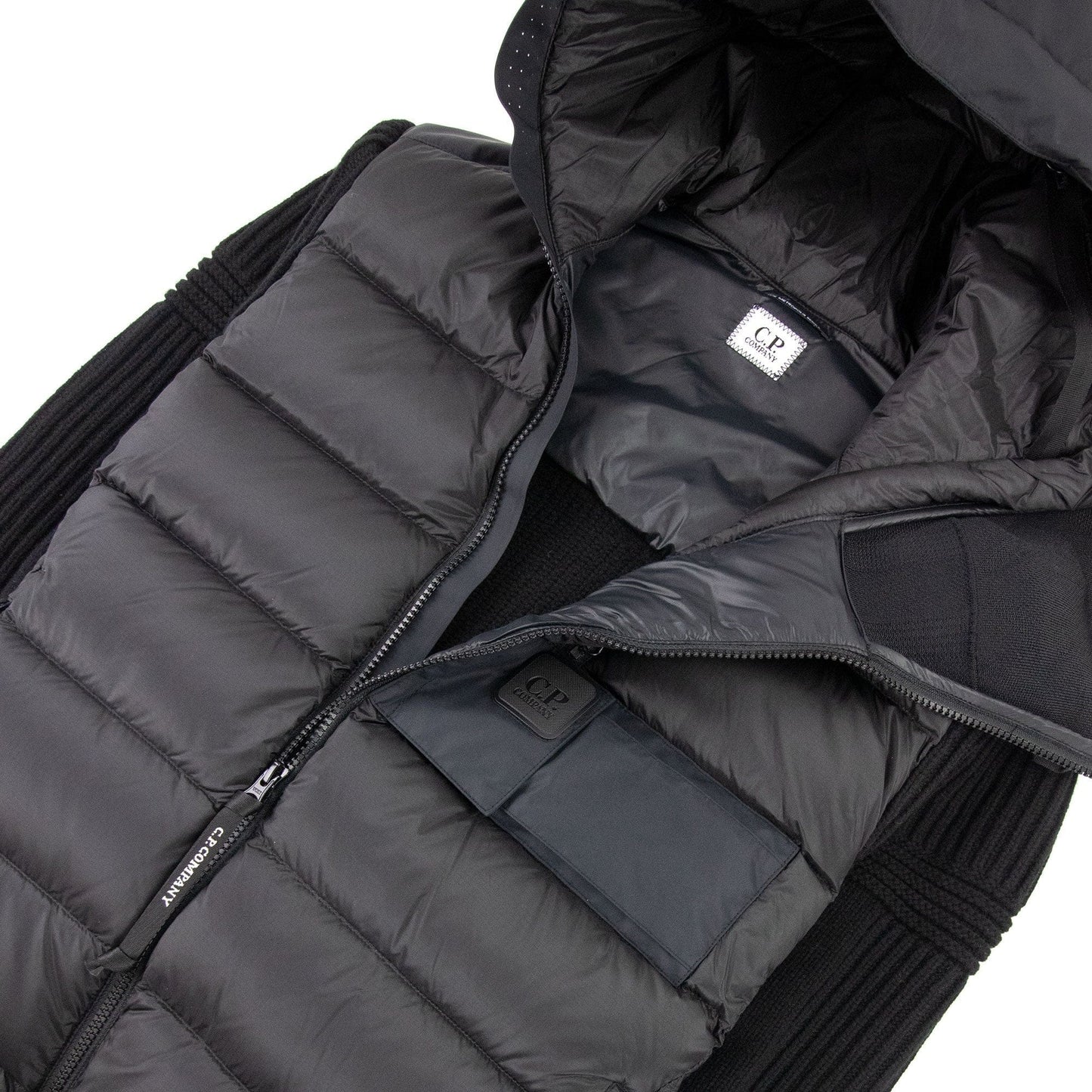 Cp Company Metropolis Series Lambswool/nyl Jacket Black 999