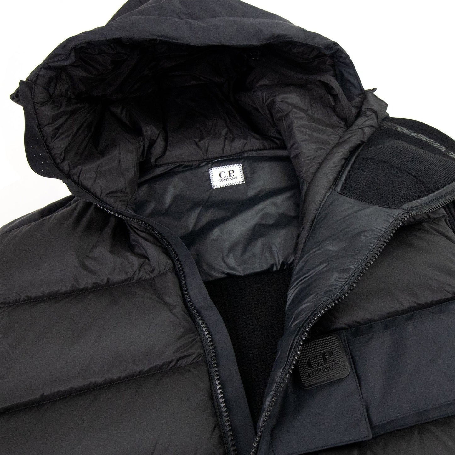 Cp Company Metropolis Series Lambswool/nyl Jacket Black 999