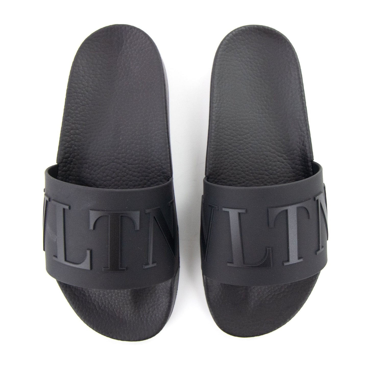 Valentino Vltn Slides Black/black