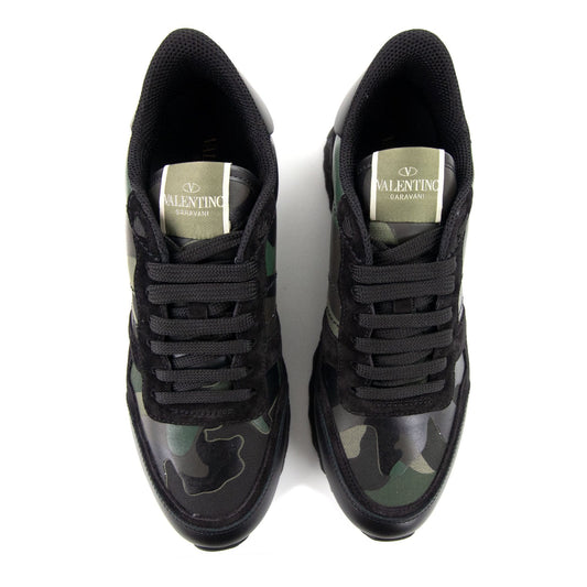 Valentino Rockrunner Camouflage Sneaker Black/green