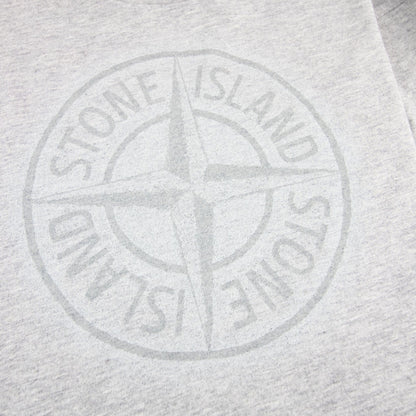 Stone Island Junior 21154 Compass L/s T Shirt Grey V1064