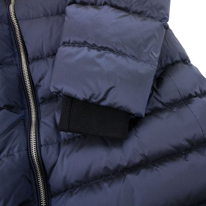Burberry Limehouse Puffa Long Coat Navy Blue