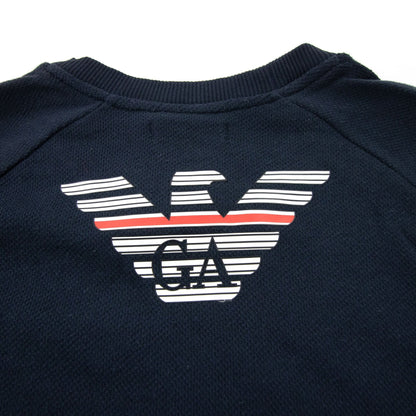 Emporio Armani Eagle Logo Light Weight Sweater Navy
