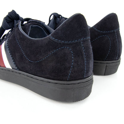 Moncler Junior Monaco Stripe Low Trainers Navy 778