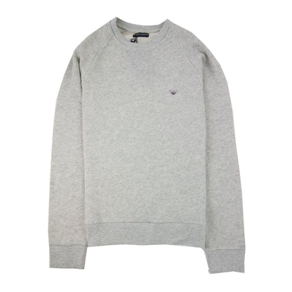 Emporio Armani Eagle Logo Light Fleece Sweatshirt Grey Marl