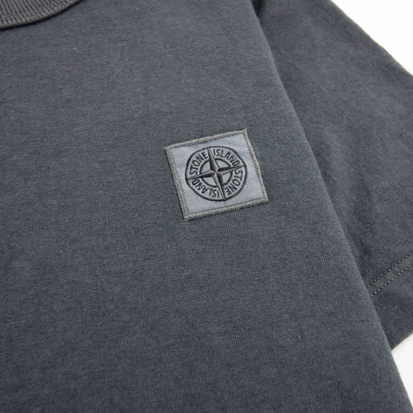 Stone Island Junior Chest Patch T/s Charcoal V0065
