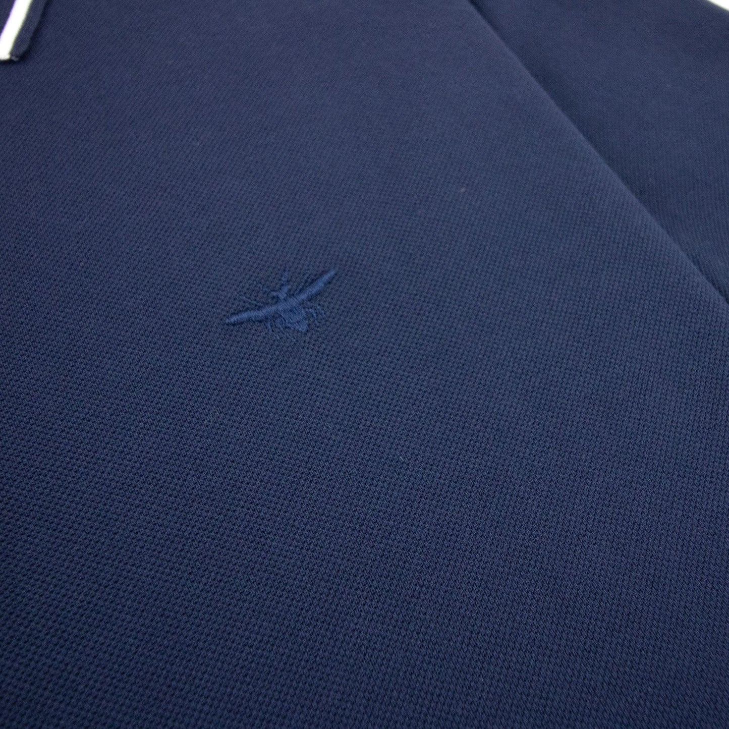 Christian Dior Bee Embroidery Polo S/s Navy