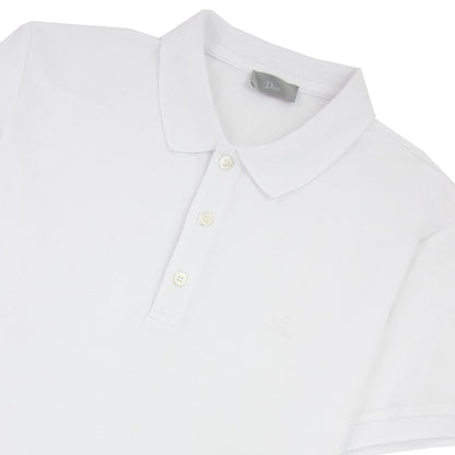 Christian Dior Dior Chest Logo Polo S/s White