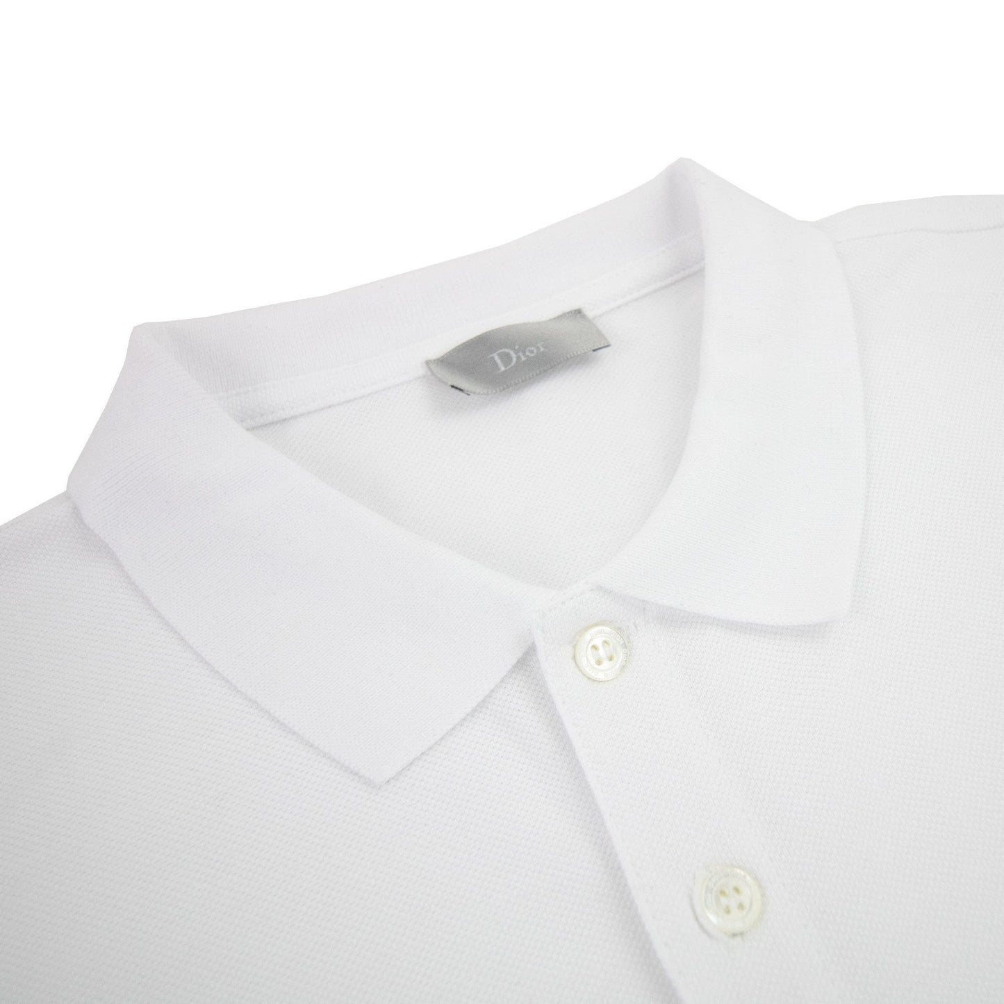 Christian Dior Dior Chest Logo Polo S/s White