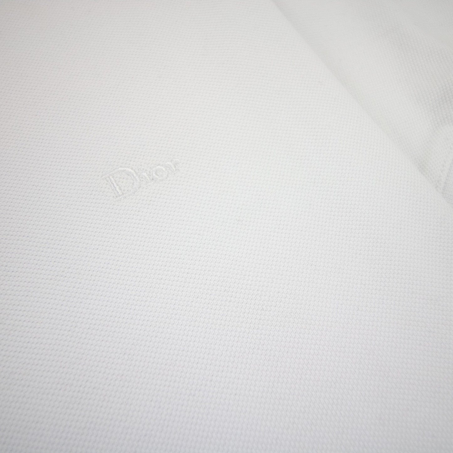 Christian Dior Dior Chest Logo Polo S/s White