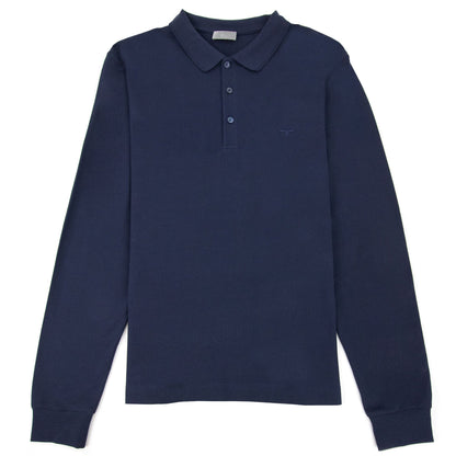 Christian Dior Bee Embroidery L/s Polo Navy
