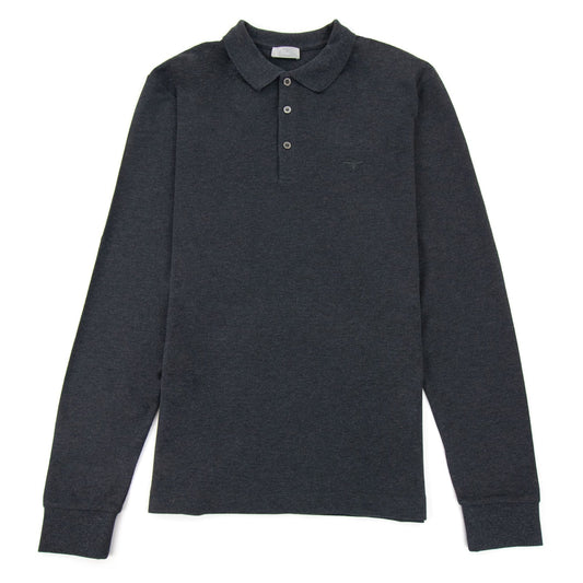 Christian Dior Bee Embroidery L/s Polo Dark Grey
