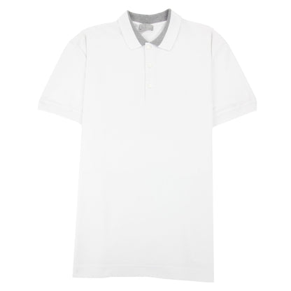 Christian Dior Bee Embroidery Two Tone Collar S/s White