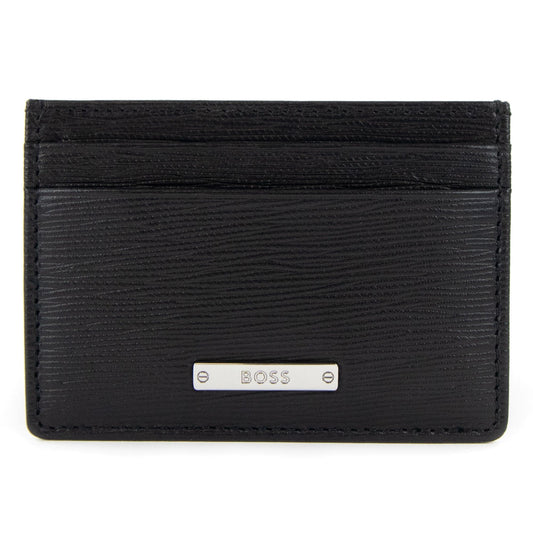 Hugo Boss Gallery A Leather Card Holder Black 001