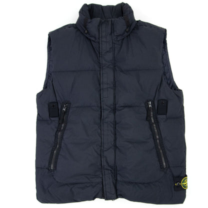 Stone Island G0123 Garment Dyed Crinkle Reps Ny Down-tc Navy Blue V0020