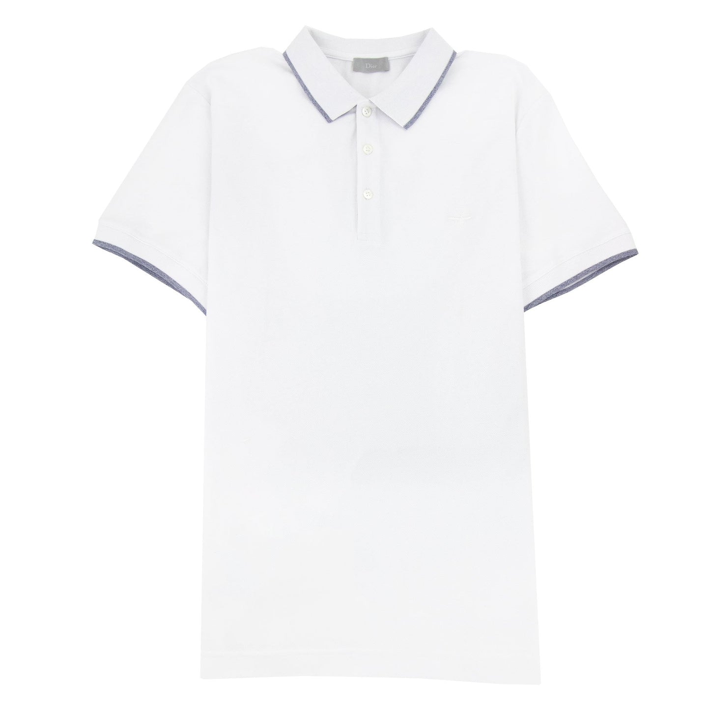 Christian Dior Bee Embroidery S/s Polo Stripe White