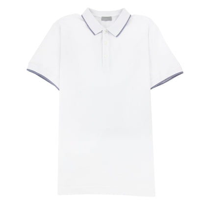 Christian Dior Bee Embroidery S/s Polo Stripe White