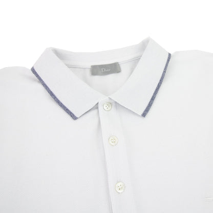 Christian Dior Bee Embroidery S/s Polo Stripe White