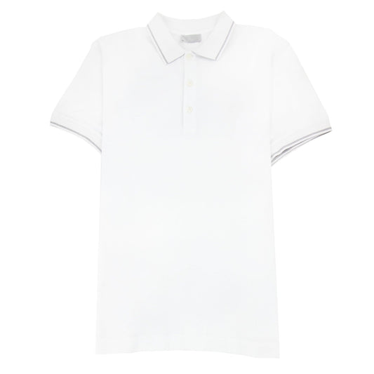 Christian Dior Bee Embroidery Polo S/s White