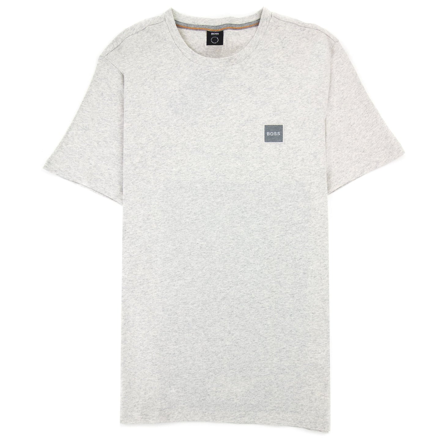 Hugo Boss Tales 1 Patch Logo T Shirt Marl Grey