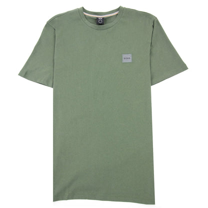 Hugo Boss Tales 1 Patch Logo T Shirt Green