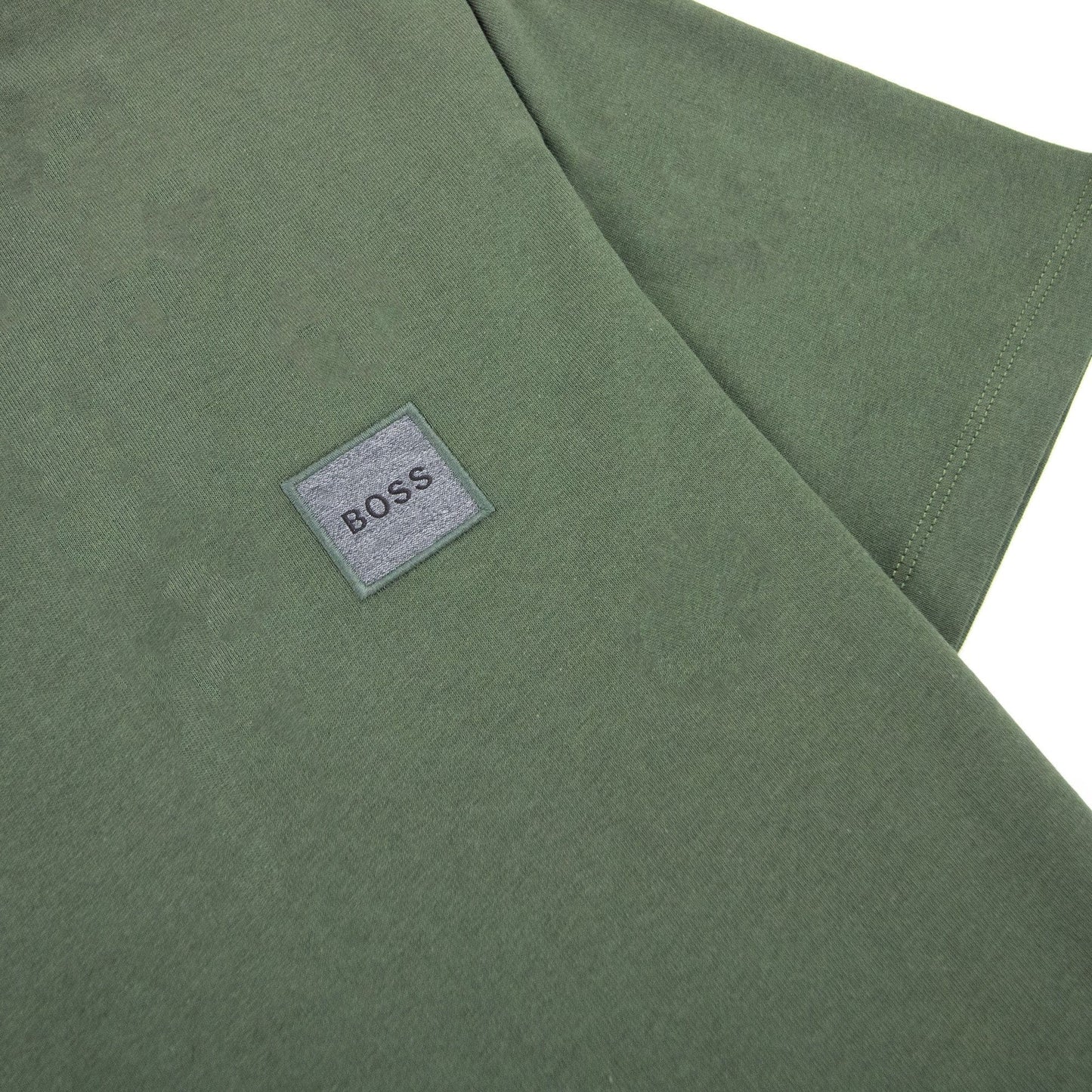 Hugo Boss Tales 1 Patch Logo T Shirt Green