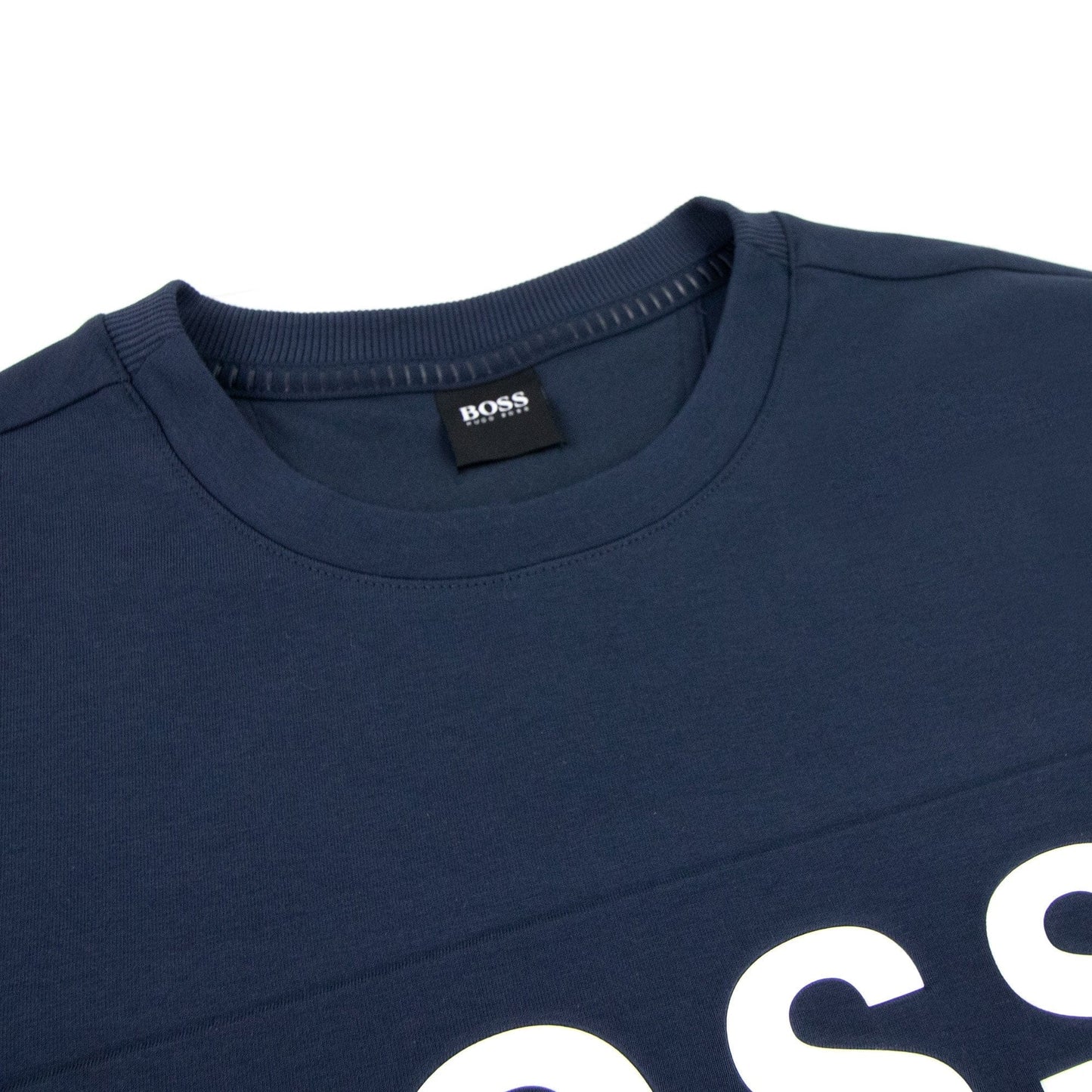 Hugo Boss Salbo 1 Printed Logo Sweatshirt Navy 410