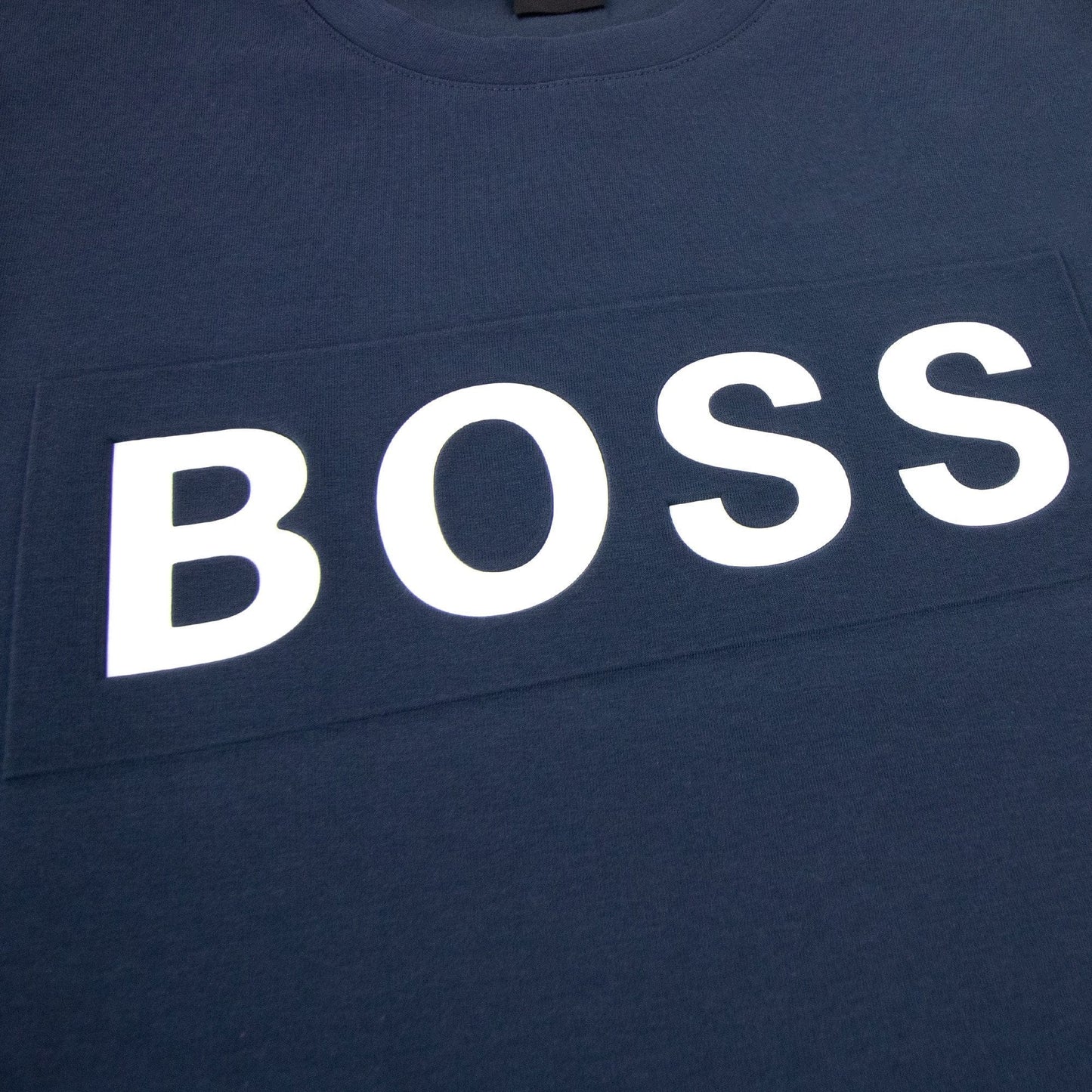 Hugo Boss Salbo 1 Printed Logo Sweatshirt Navy 410