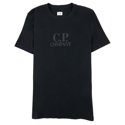 Cp Company 30/1 Jersey Classic Logo T-shirt Black 999
