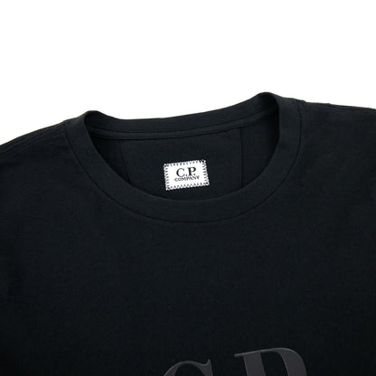 Cp Company 30/1 Jersey Classic Logo T-shirt Black 999