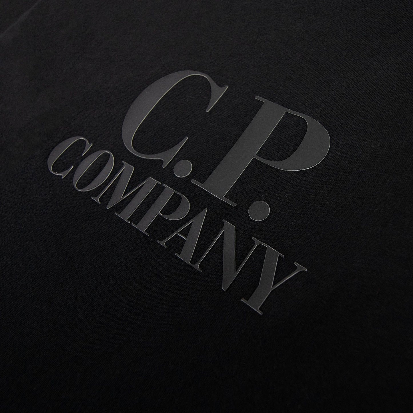 Cp Company 30/1 Jersey Classic Logo T-shirt Black 999
