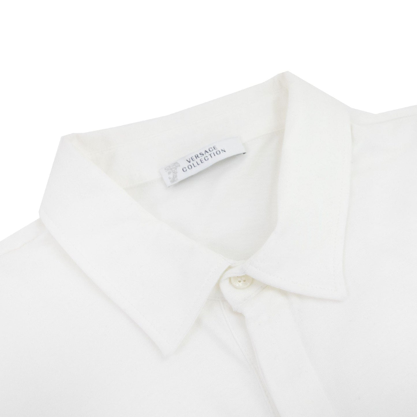 Versace Collection Rubber Logo Medusa Polo White