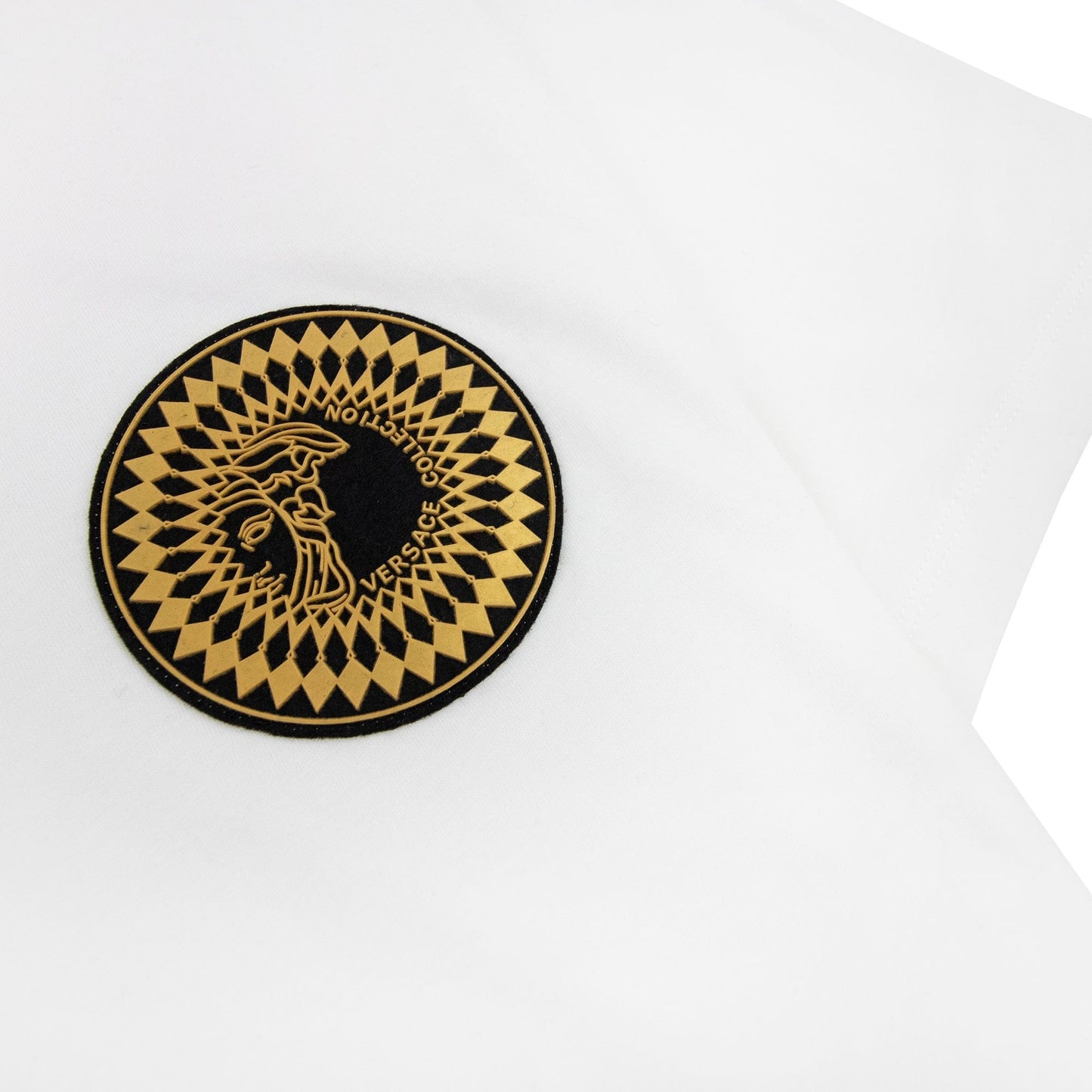 Versace Collection Rubber Logo Medusa Polo White