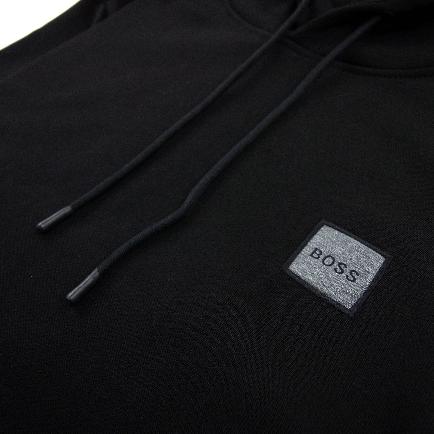 Hugo Boss Wetalk 1 Patch Logo Hoodied Sweatshirt Black 001