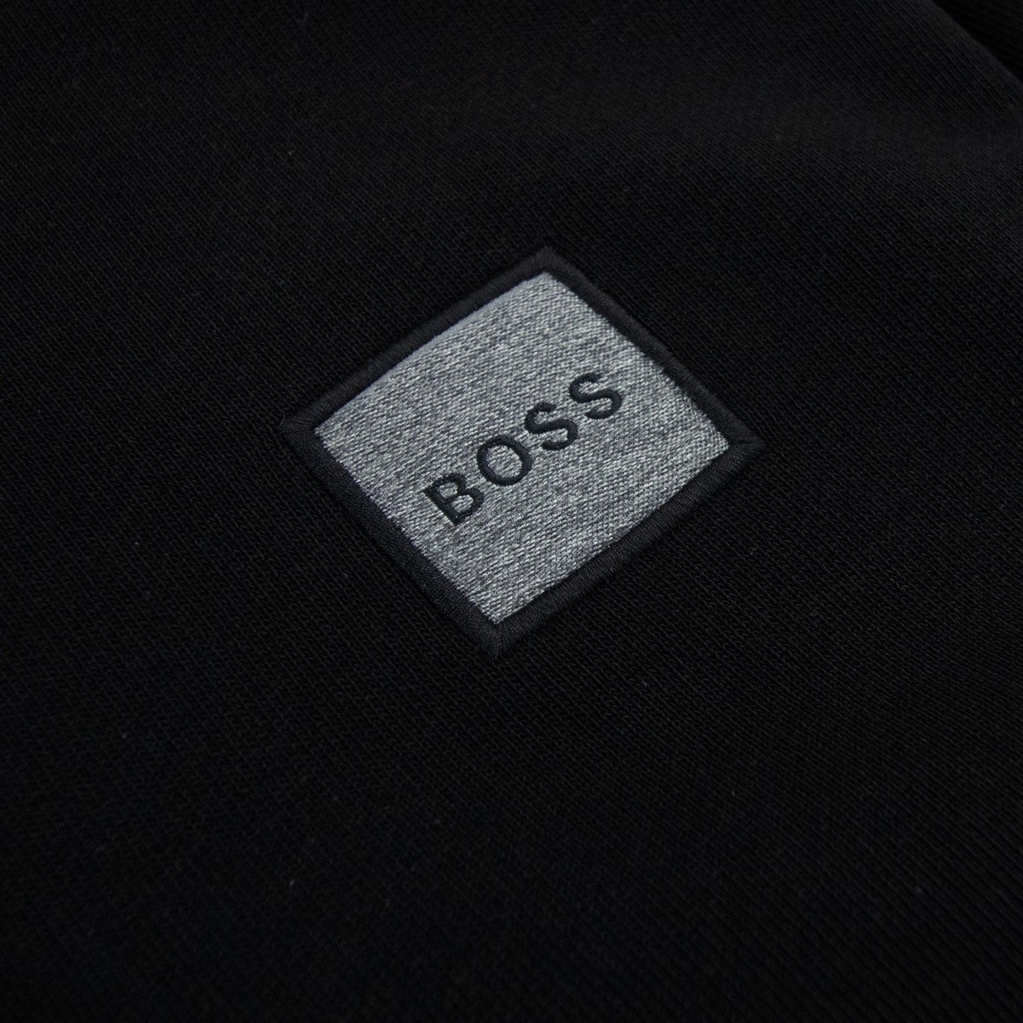 Hugo Boss Wetalk 1 Patch Logo Hoodied Sweatshirt Black 001
