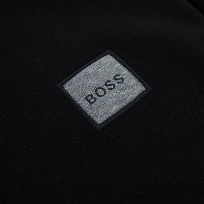 Hugo Boss Wetalk 1 Patch Logo Hoodied Sweatshirt Black 001