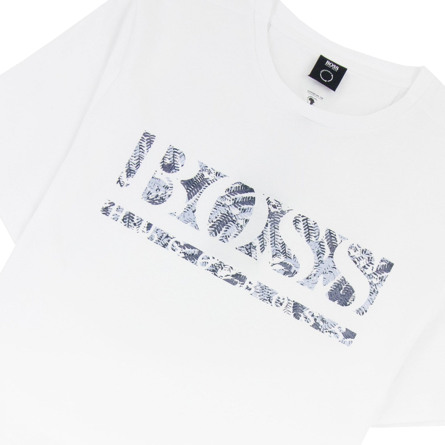 Hugo Boss Tee 1 Logo T Shirt White 100