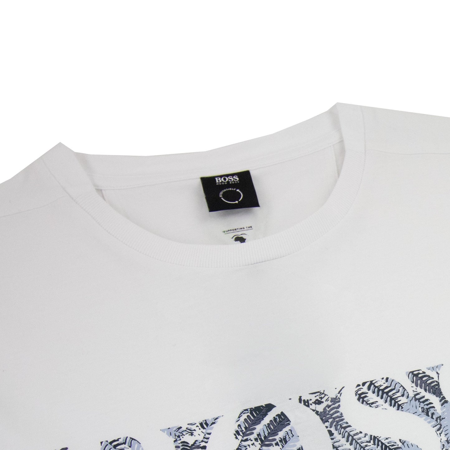 Hugo Boss Tee 1 Logo T Shirt White 100