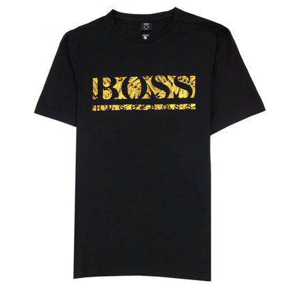 Hugo Boss Tee 1 Logo T Shirt Black 001