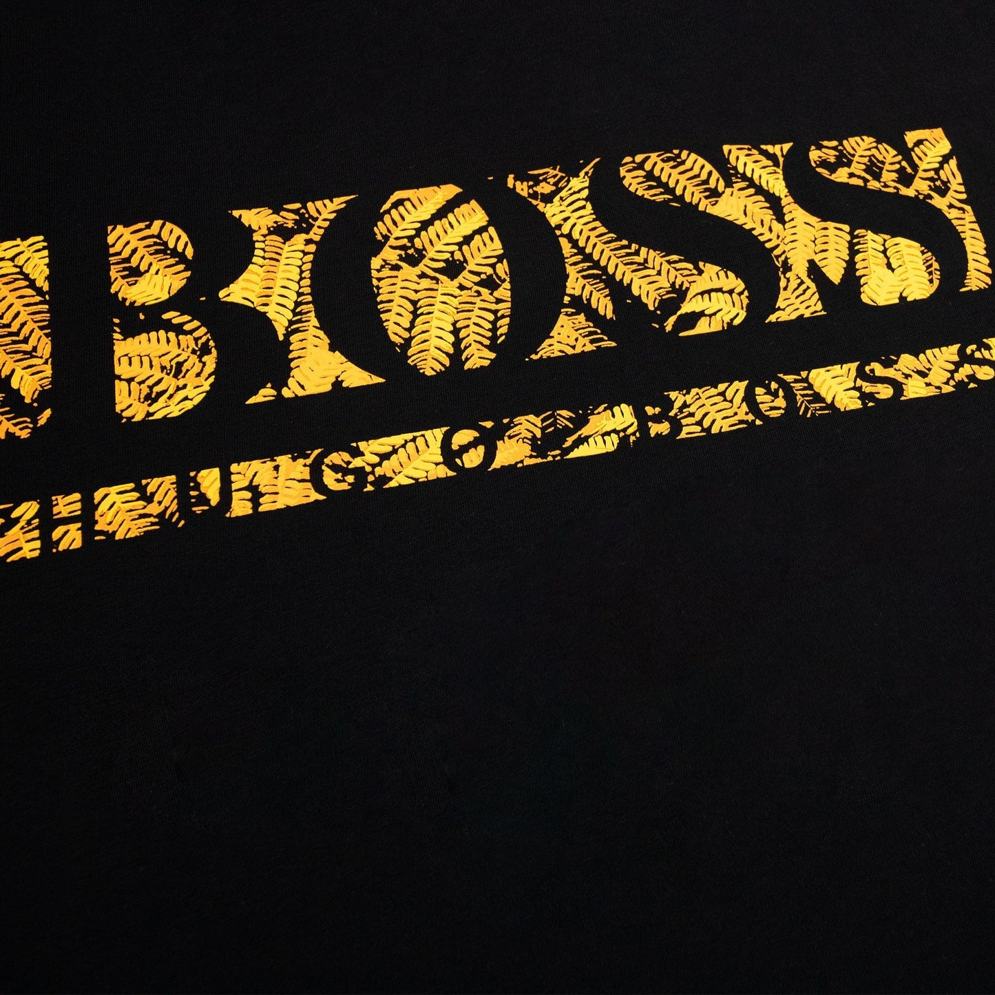 Hugo Boss Tee 1 Logo T Shirt Black 001