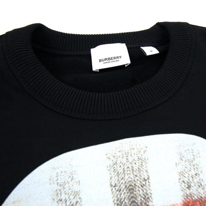 Burberry Thomas Bear Print Cotton Sweatshirt Black