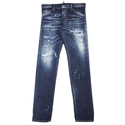 Dsquared2 Dark Ripped Bleach Wash Cool Guy Jeans Denim 470