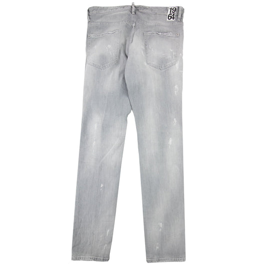Dsquared2 Piranha Grey Denim Wash Cool Guy Jeans Grey 852