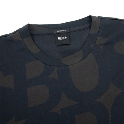 Hugo Boss Tiburt 255 Logo T Shirt Black 001