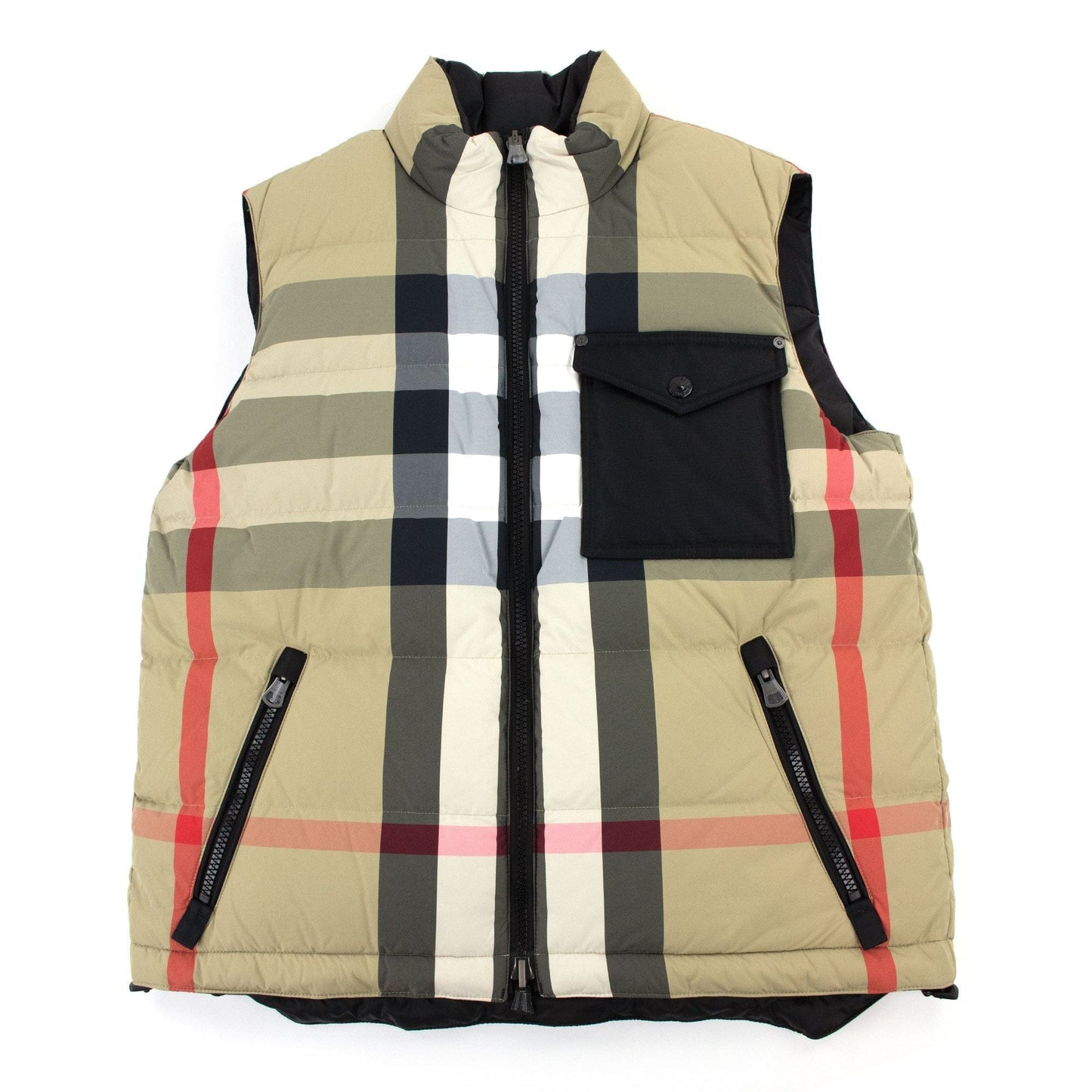 Burberry Reversible Down Puffer Gilet Archive Beige