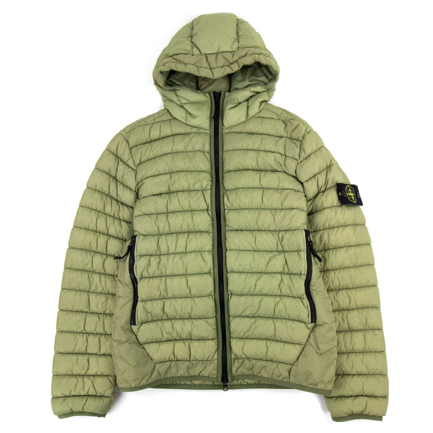 Stone Island Lightweight Down Puffa Jacket Green V0055